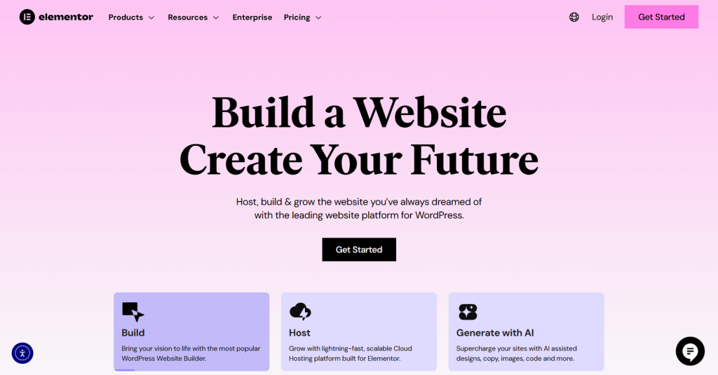 Elementor page builder