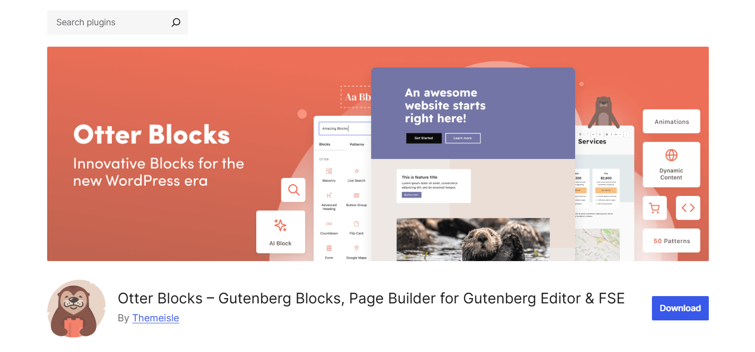 Otter Blocks plugin