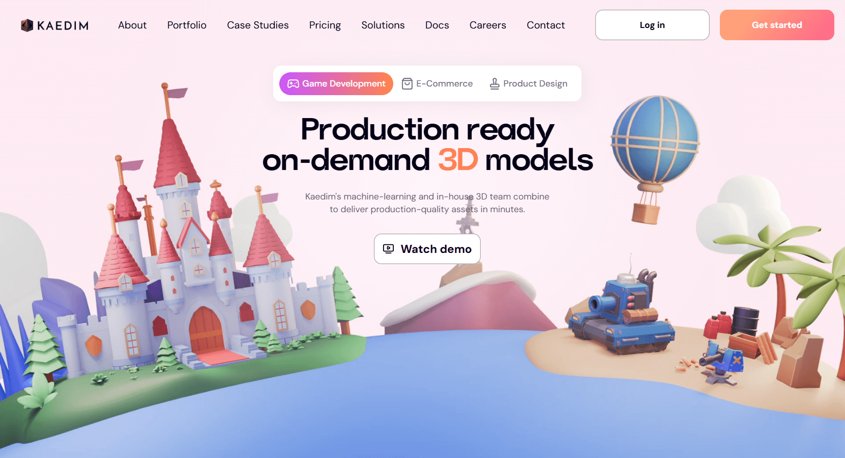 Kaedim AI 3D Art Design tool