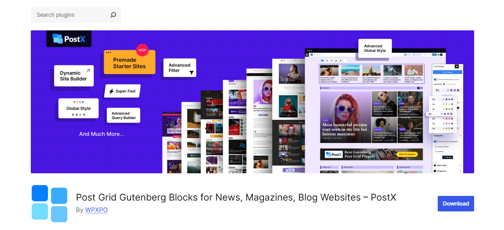PostX Gutenberg Blocks for News Magazines Blog Websites