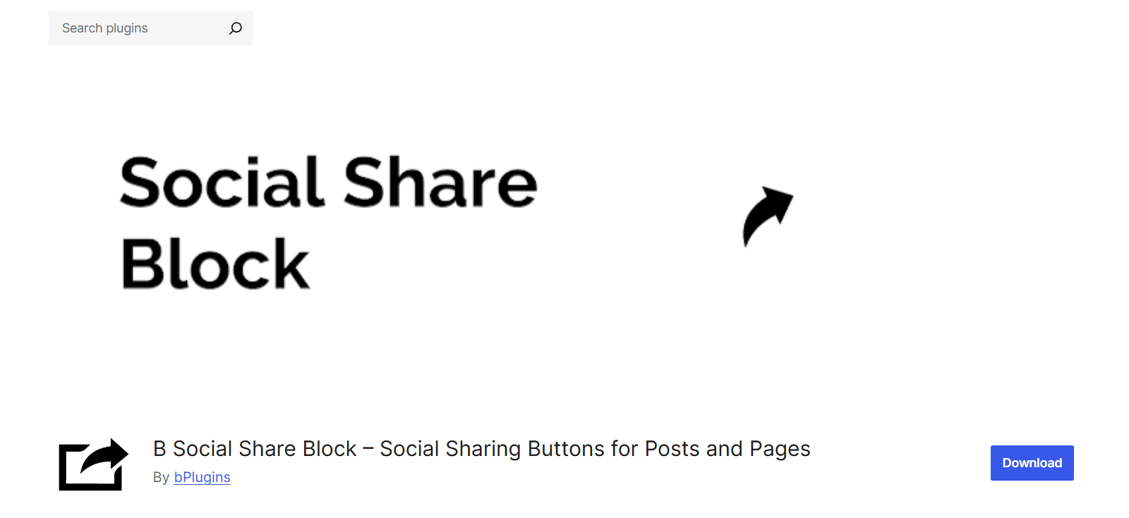 B Social Share Block