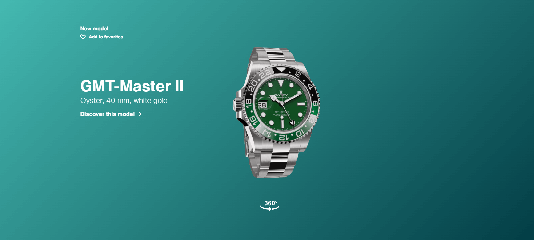 Rolex 360° Product View for Precision
