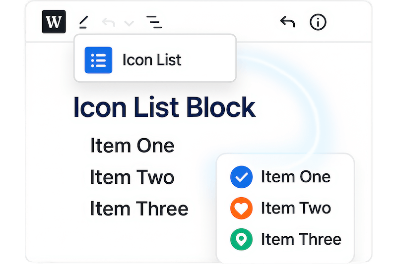 Icon List Block - Feature 1