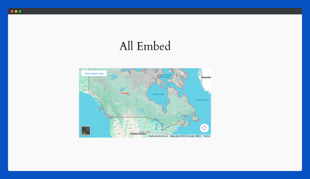 All Embed Addons for Elementor- Google Map Frontend