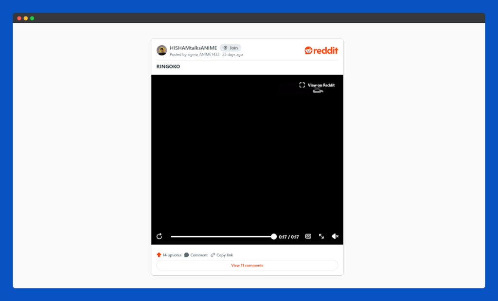 All Embed Addons for Elementor- Reddit Frontend