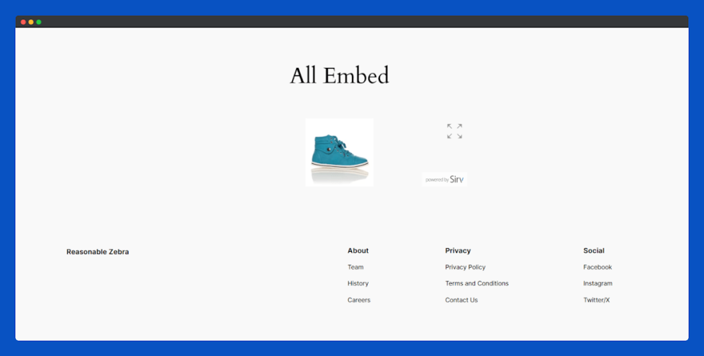 All Embed Addons for Elementor- Sirv Frontend