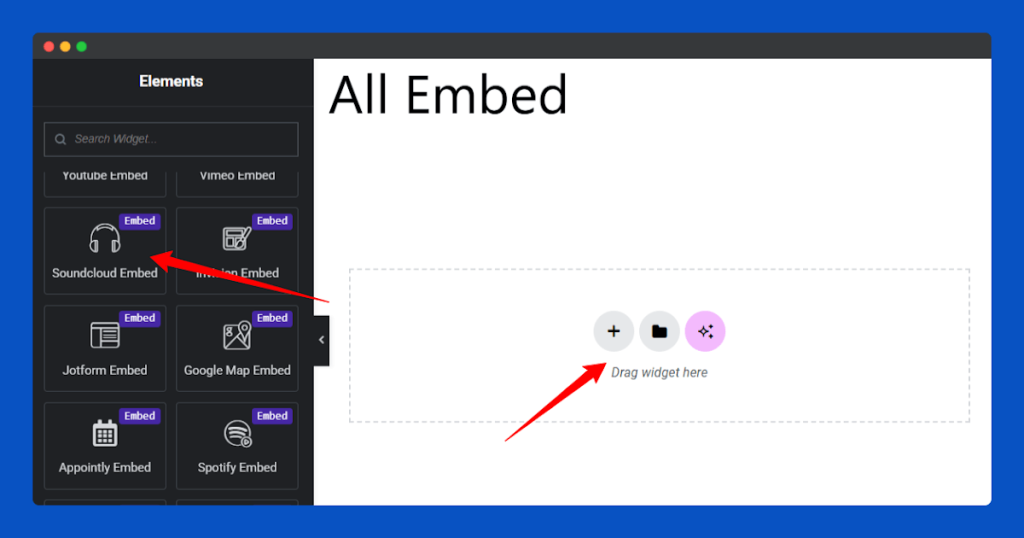 All Embed Addons for Elementor- Soundcloud Add