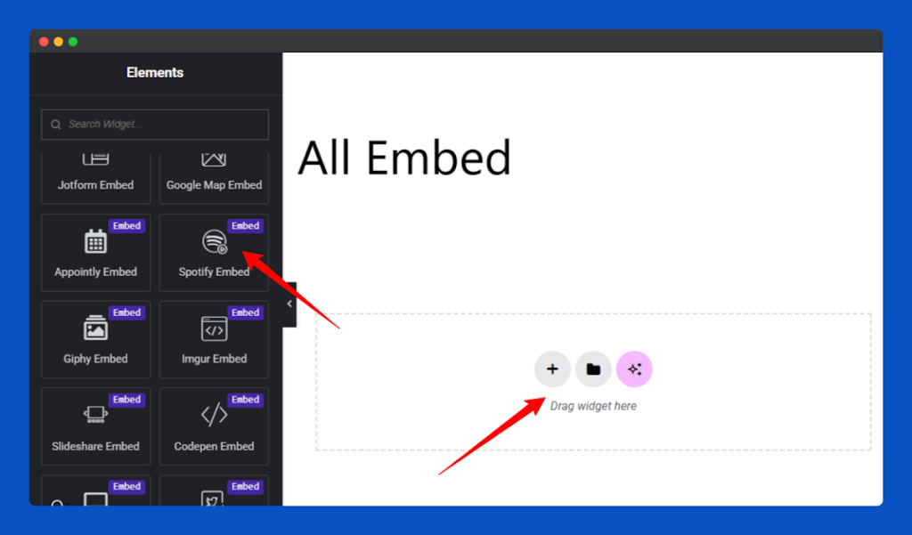 All Embed Addons for Elementor- Spotify Add