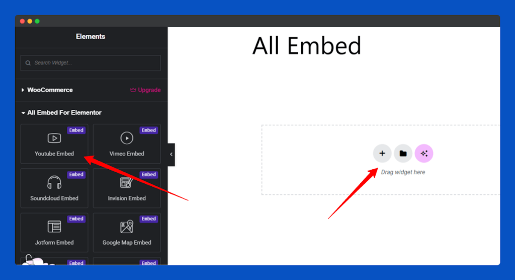 All Embed Addons for Elementor- YouTube Add